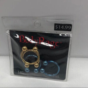 Spencers Body Range ears and face jewelry Gauge 14G New with Tag‎